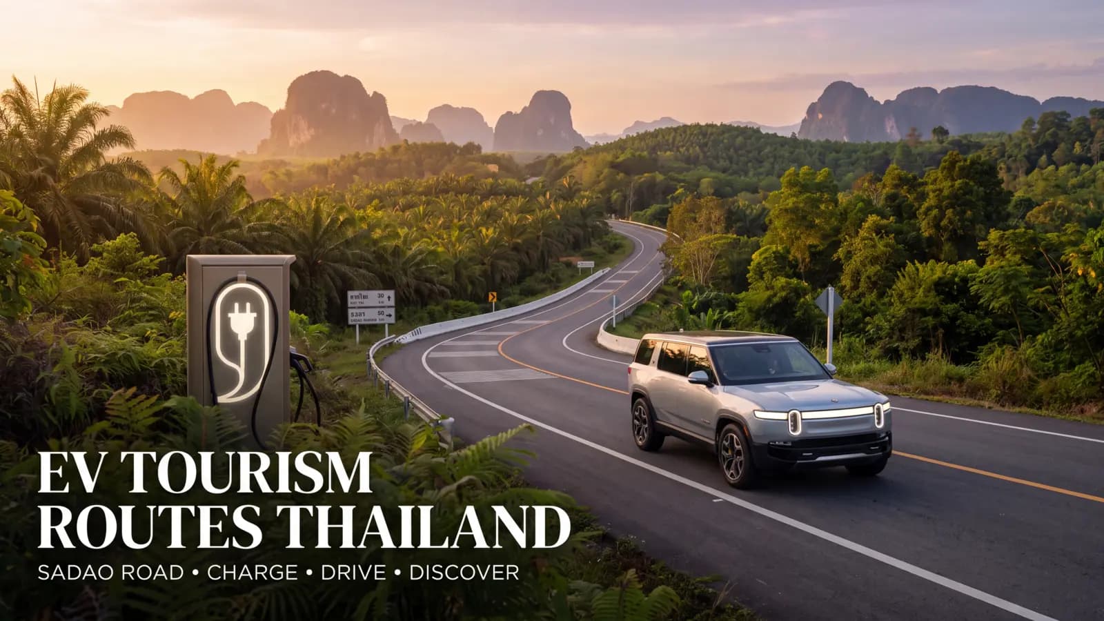 Explore EV Tourism Routes Thailand via New Sadao Road